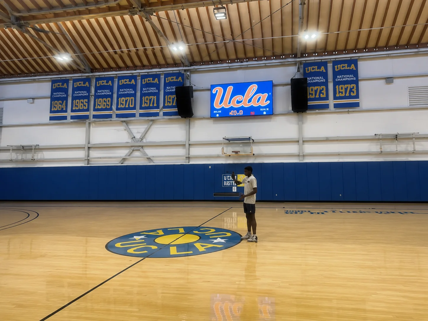 UCLA basketball court and gym environment