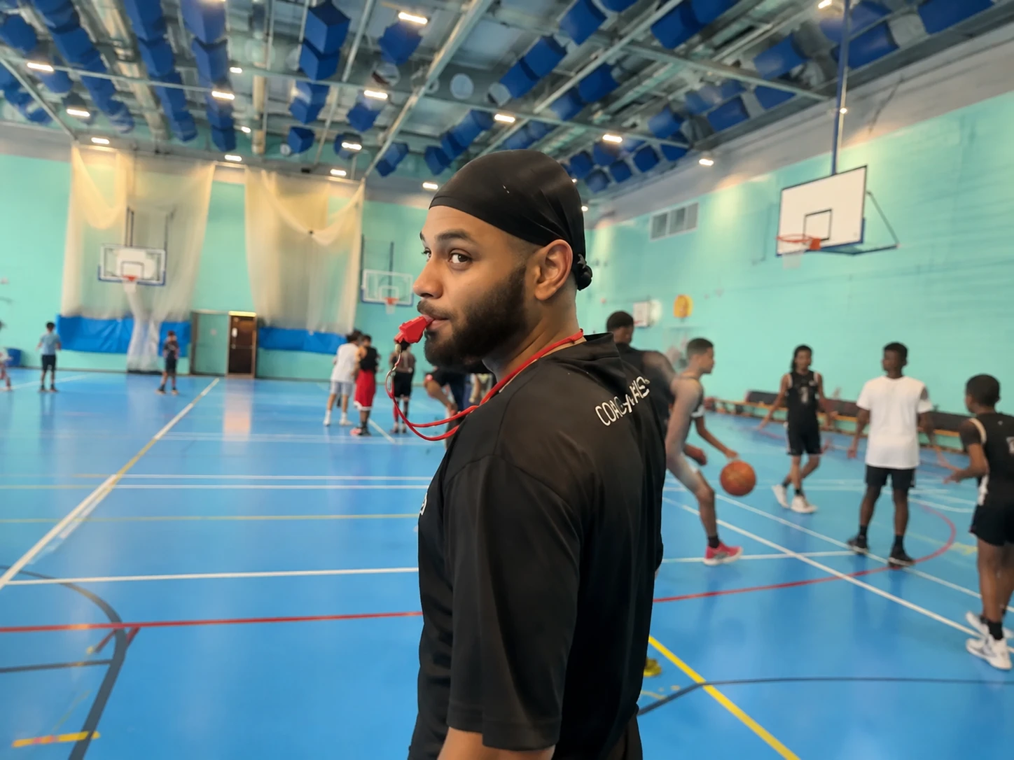 Coach Dailian Mason, former professional basketball player and skills trainer