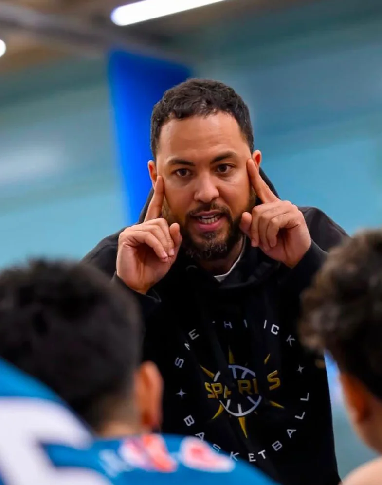 Coach Dom Lofters, England Talent Pathway coach